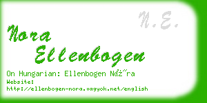 nora ellenbogen business card